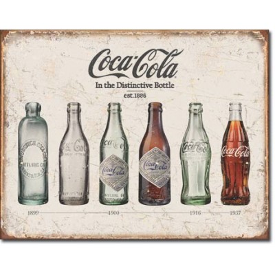 Enseigne Coca-Cola en métal  / Historique